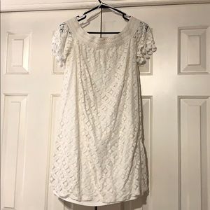 White off the shoulder dress